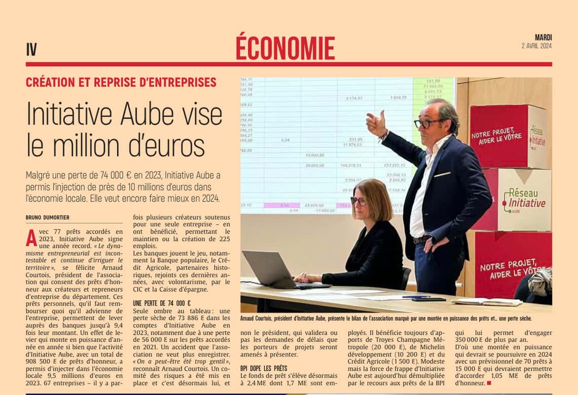 Initiative Aube vise le million d’euros