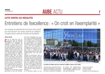 Entretiens de l’excellence: «On croit en l’exemplarité»