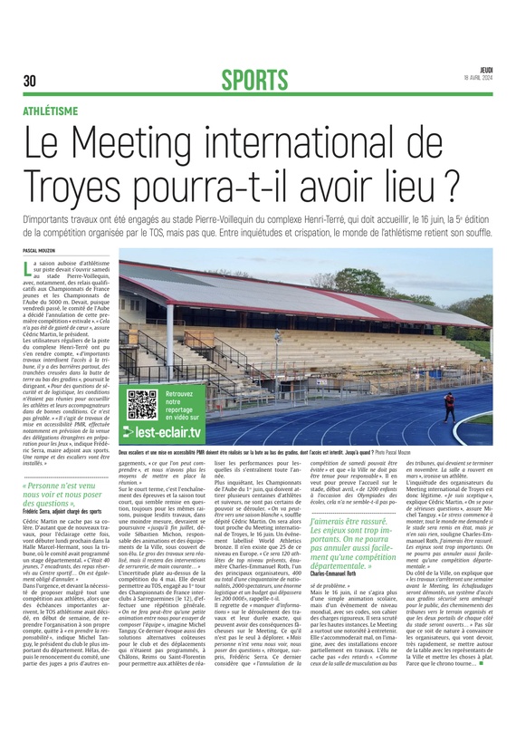 Le Meeting international de Troyes d’athlétisme pourra-t-il avoir lieu ?