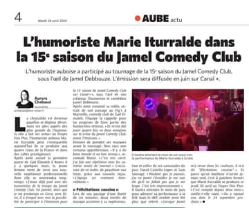 Pépite Aubassadeurs, Marie Iturralde est dans la 15e saison du Jamel Comedy Club