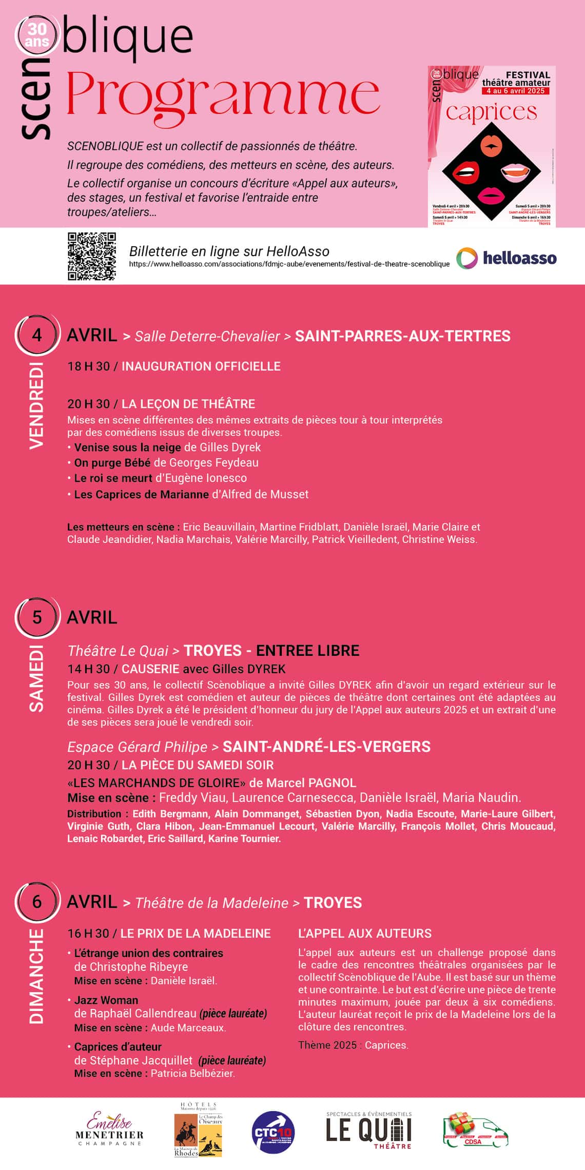 Scène Oblique, Festival théâtre amateur