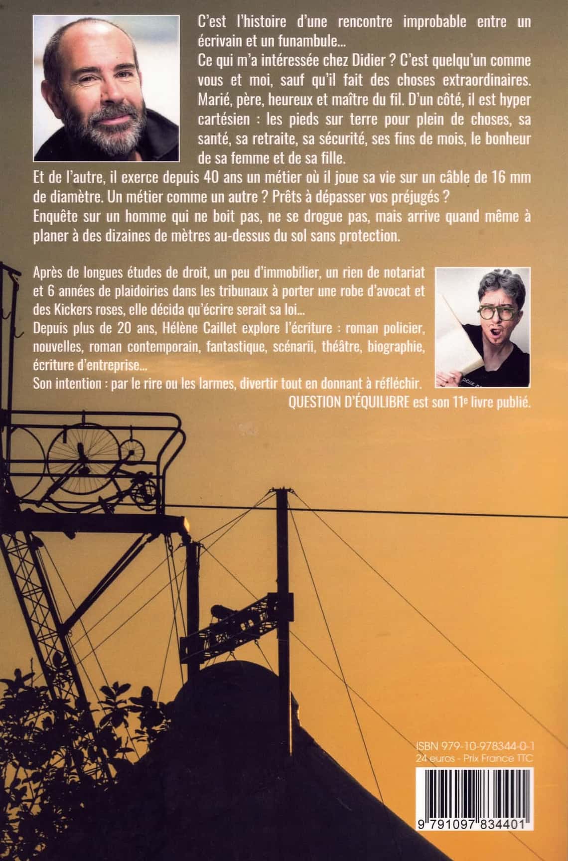 Question d'équilibre, le livre enquête sur Didier Pasquette funambule.