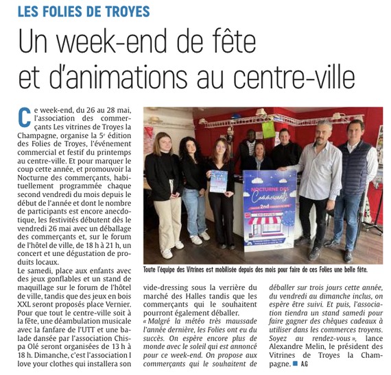 Un week-end de fête et d’animations au centre-ville de Troyes