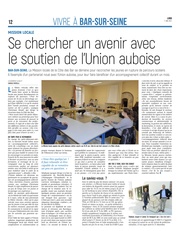 L'Union Auboise aux côté de la Mission locale de Bar sur Seine.