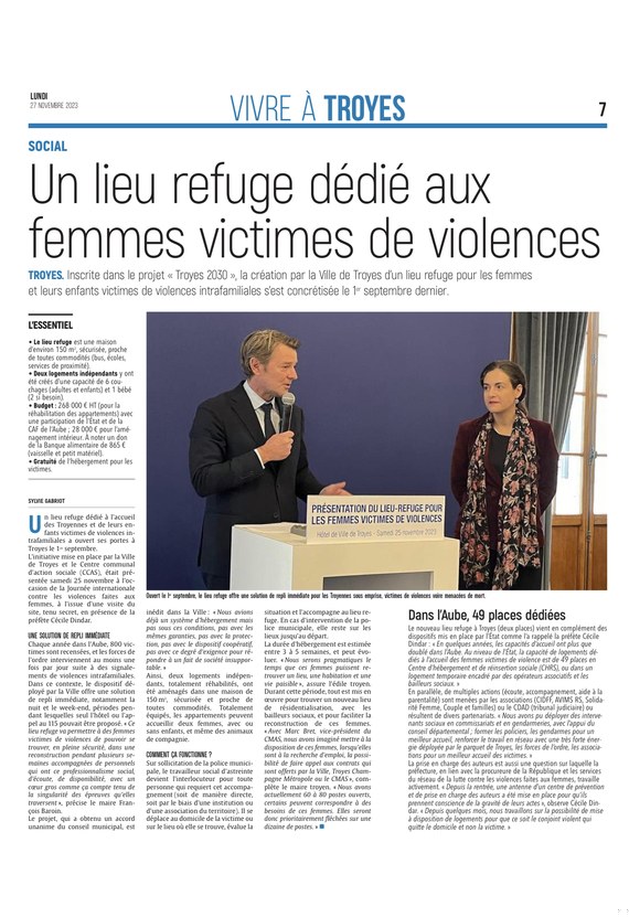 À Troyes, un lieu refuge dédié aux femmes victimes de violence