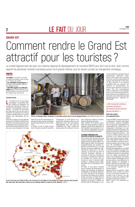 Comment rendre le Grand Est attractif pour les touristes?