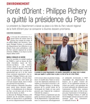 Philippe Pichery quitte la Présidence du Parc Régional de la Forêt d'Orient