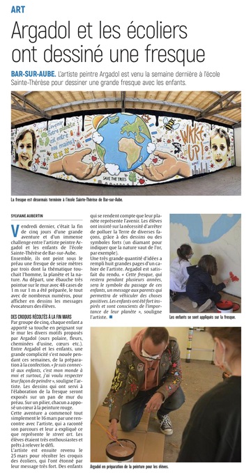 ARGADOL avec les écoliers de Bar sur Aube