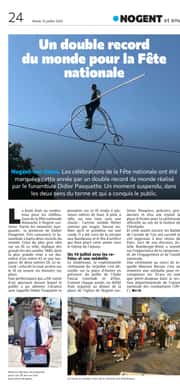 Didier Pasquette, funambule pépite Aubassadeurs bat un double record du monde !