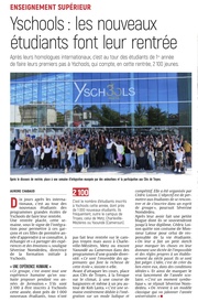 YSCHOOLS : les nouveaux étudiants font leur entrée.