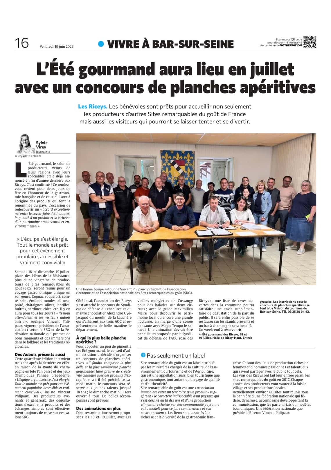 L’Été gourmand aura lieu en juillet avec un concours de planches apéritives