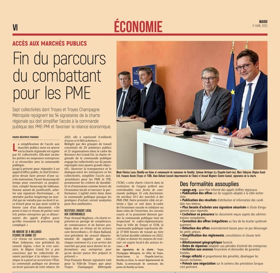 Aube : fin du parcours du combattant pour les PME.