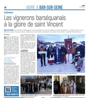 Les vignerons barséquanais à la gloire de Saint Vincent.