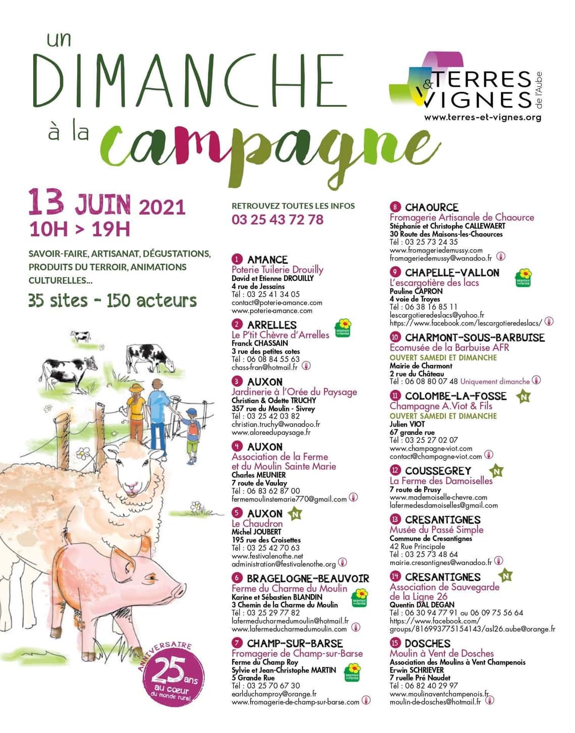 UN DIMANCHE A LA CAMPAGNE par Terres et Vignes