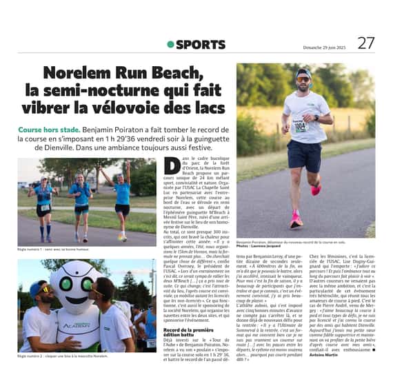 Norelem Run Beach, la semi-nocturne qui fait vibrer la vélovoie des lacs