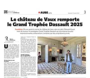 Le château de Vaux remporte le Grand Trophée Dassault !