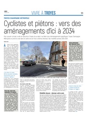 Vers des aménagements pour cyclistes et piétons d’ici à 2034