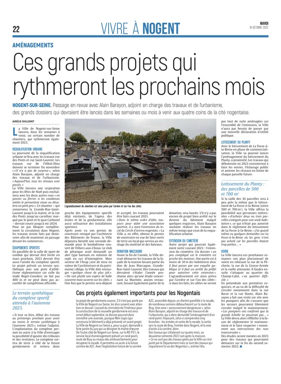 Ces grands projets qui rythmeront les prochains mois.