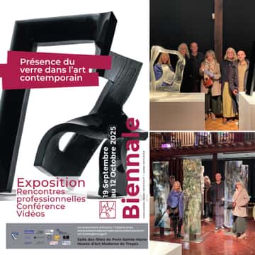 Visite à Biennale Présence du verre dans l'art contemporain.
