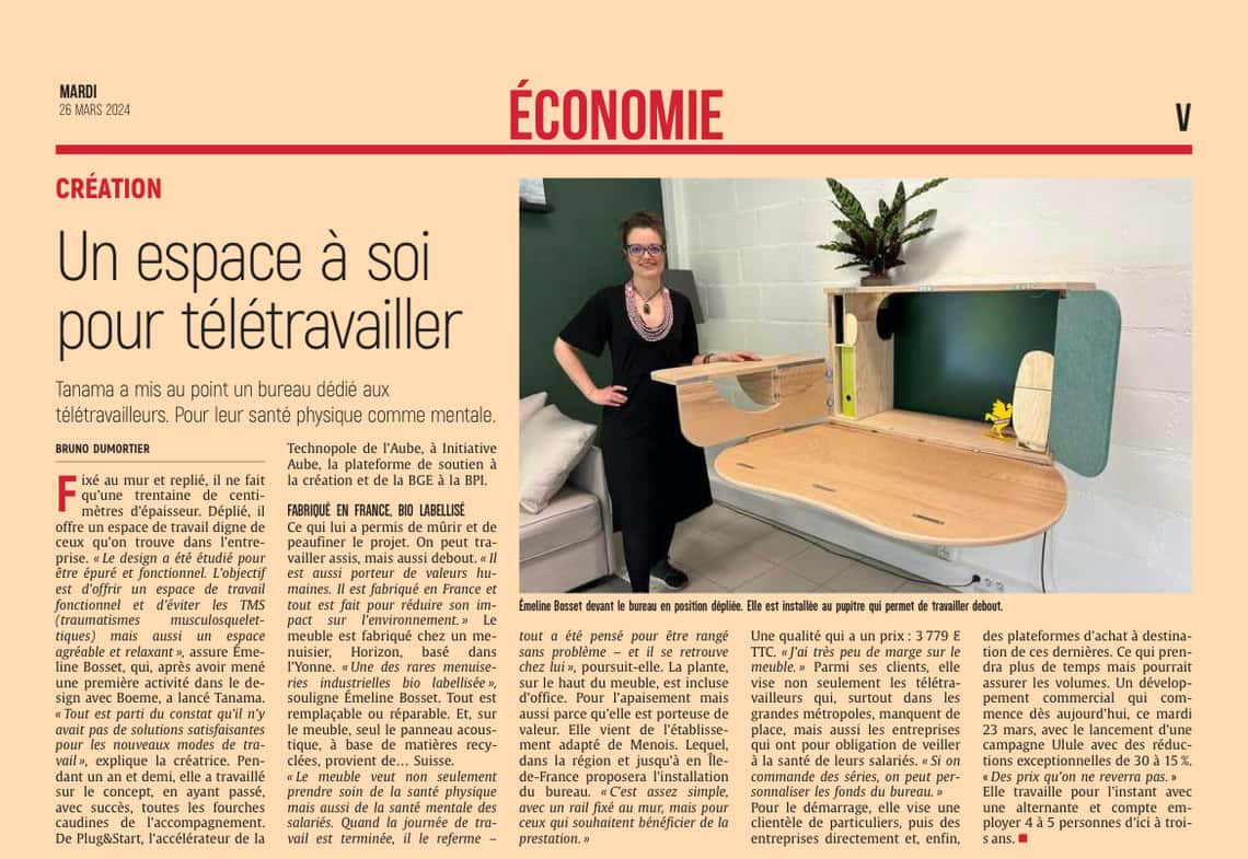 Tanama, un espace à soi pour télétravailler