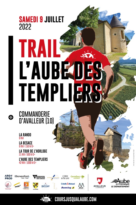 Trail / Randonnée L'Aube des Templiers à La Commanderie d'Avalleur.