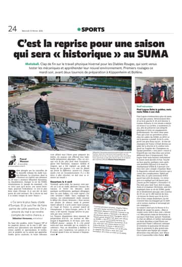 C’est la reprise pour une saison qui sera « historique » au SUMA