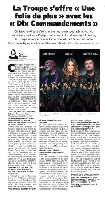 La troupe s'offre Une folie de plus avec les Dix Commandements