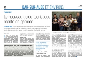 Côte des Bar : le nouveau guide touristique monte en gamme.