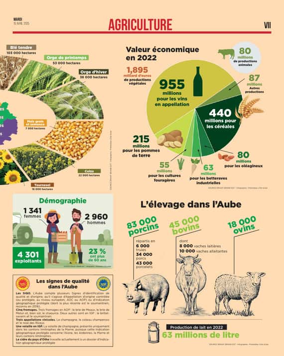 Tout savoir de l’agriculture de l’Aube