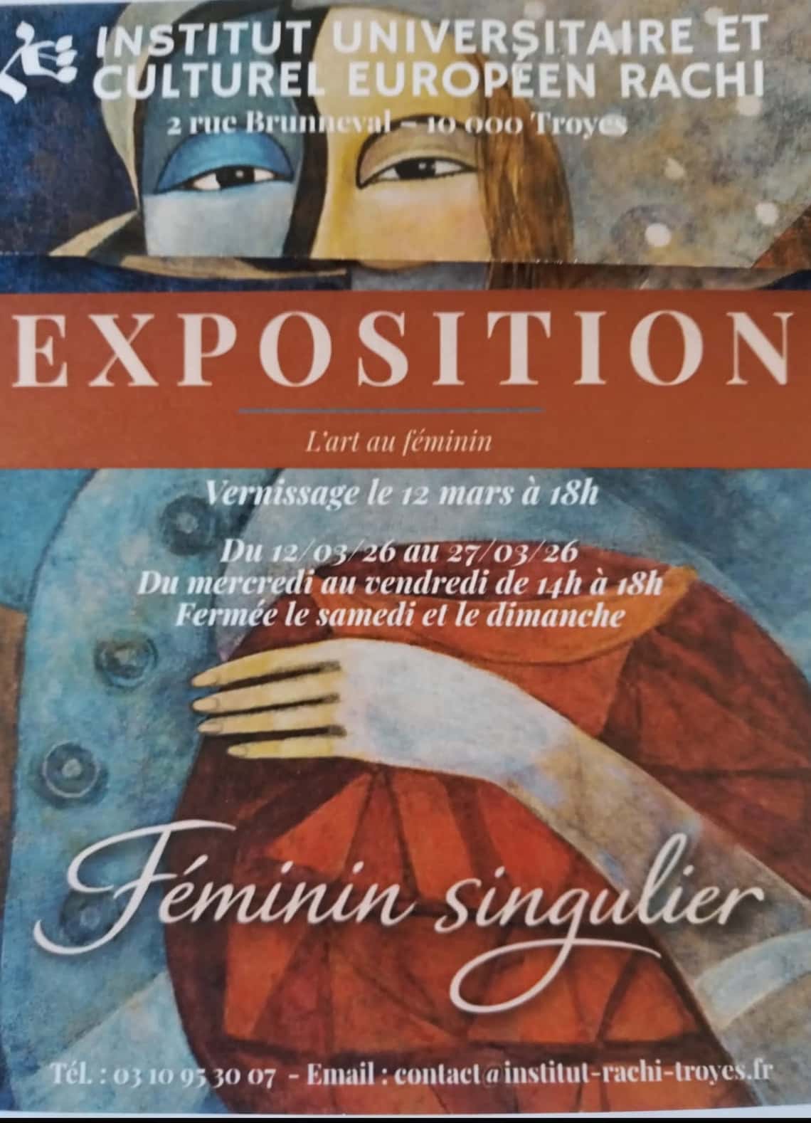 Jocelyne Hermann Salley expose à l'institut universitaire et culturel Rachi