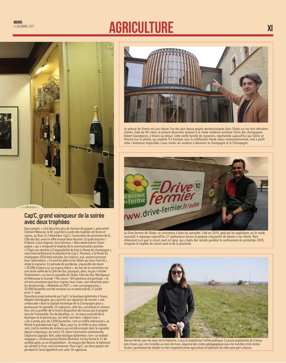 Trophées Terres et Vignes : L'Aube agricole sous les feux de la rampe..