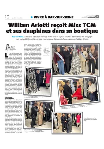 William Arlotti reçoit Miss Troyes Champagne Métropole et ses dauphines