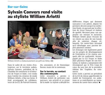 Sylvain Convers, rend visite au styliste William Arlotti !