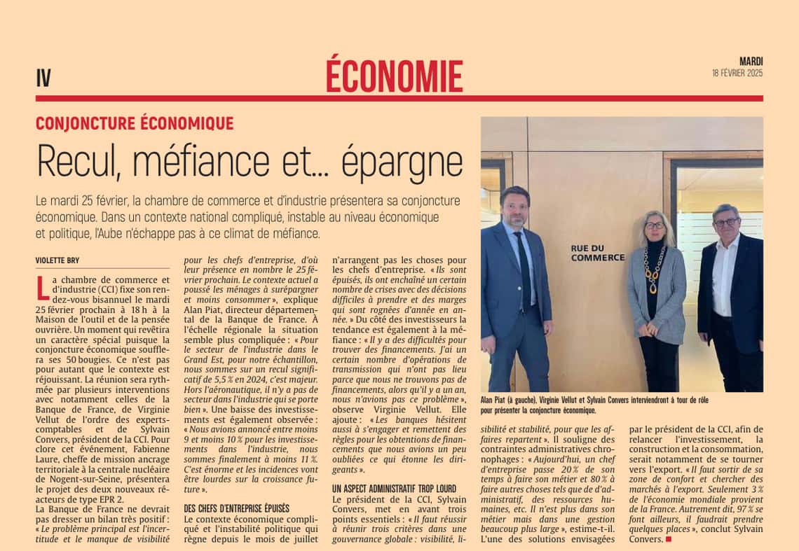 Recul, méfiance et... épargne