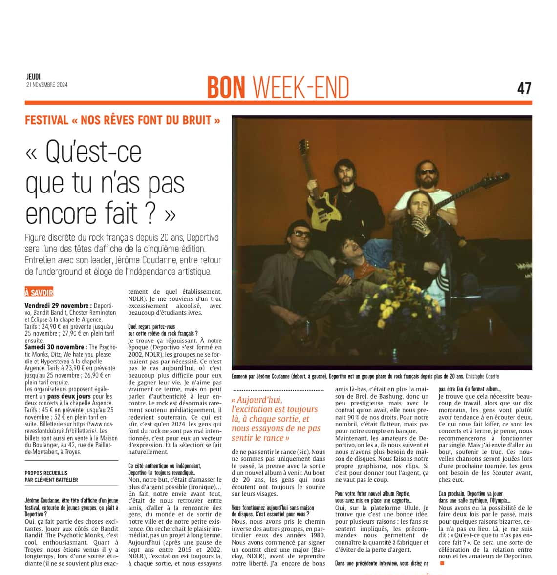 « Qu'est-ce que tu n'as pas encore fait ? »