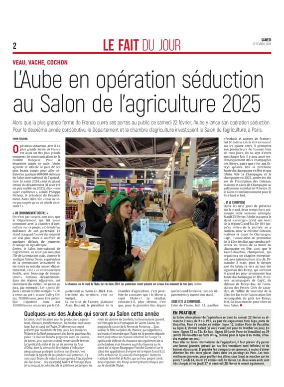 L’Aube en opération séduction au Salon de l’agriculture 2025