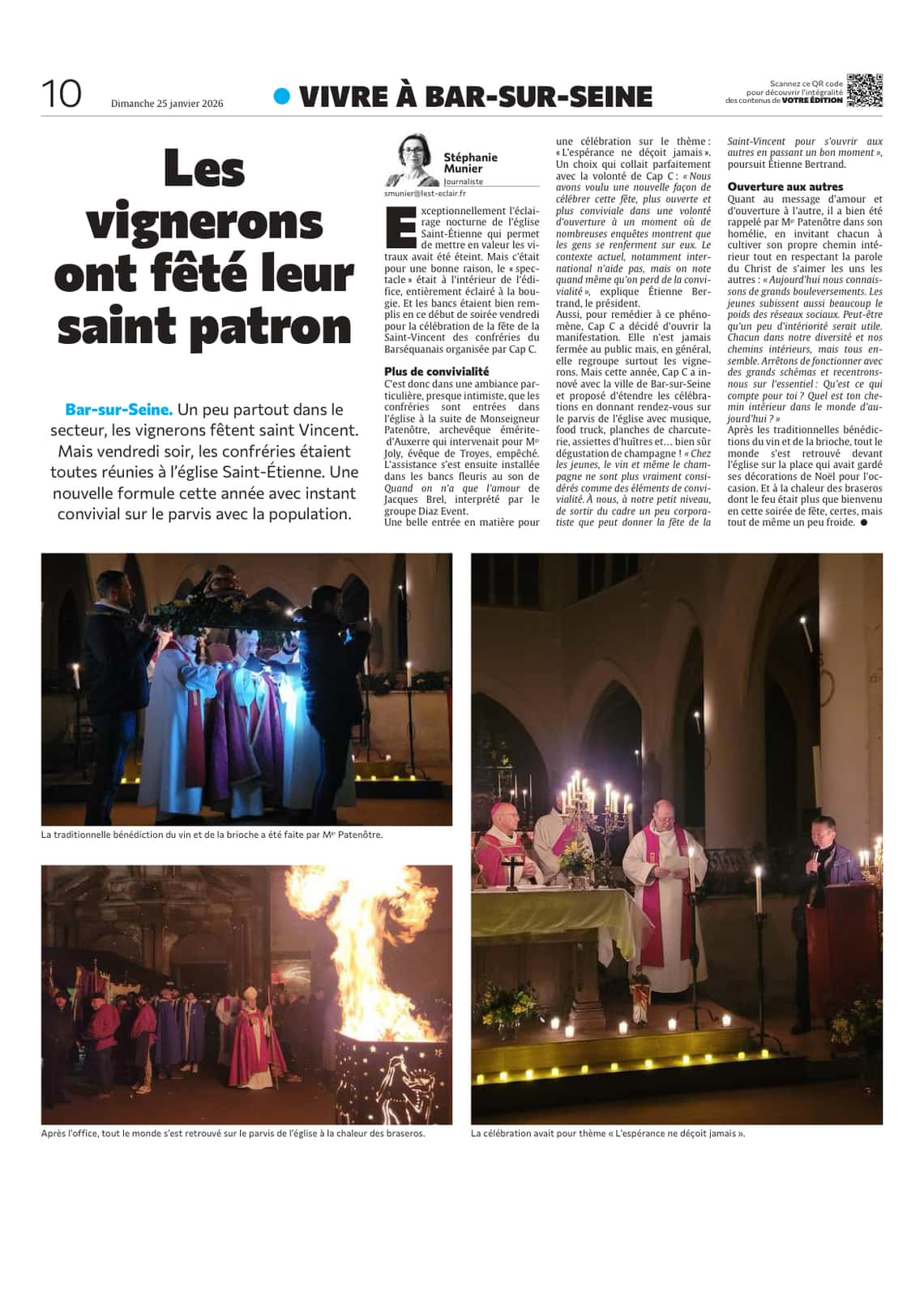 Les vignerons ont fêté leur saint patron à Bar-sur-Seine