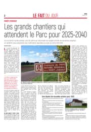 Les grands chantiers qui attendent le Parc pour 2025-2040