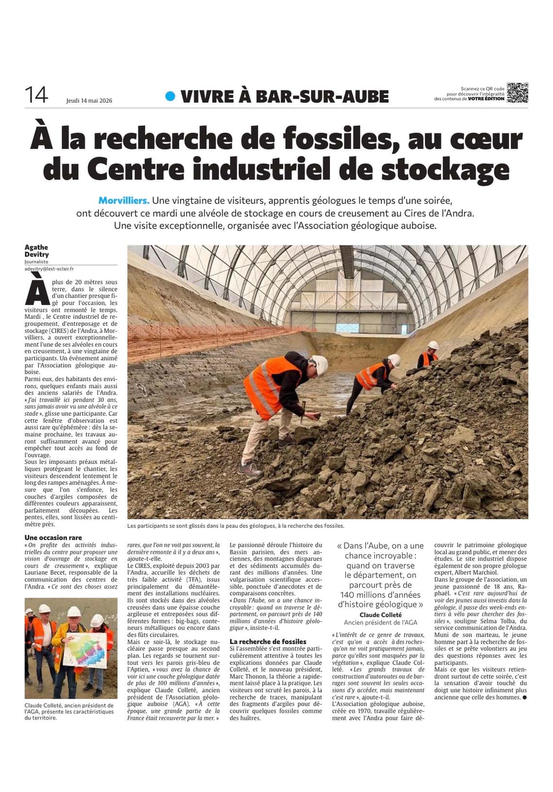 À la découverte de fossiles datés de plus de 100 millions d’années à Morvilliers