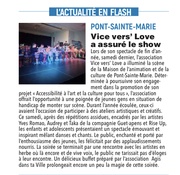 Pont-Sainte-Marie : Vice vers’love a assuré le show