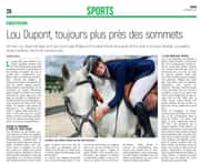 Lou Dupont, la cavalière auboise qui se rapproche toujours plus des sommets