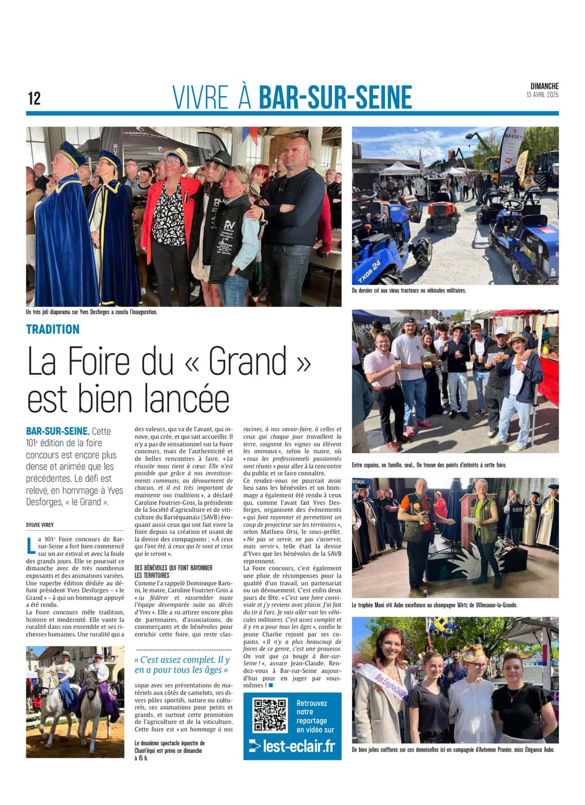 La Foire concours bien lancée à Bar-sur-Seine