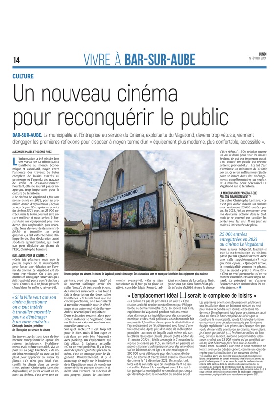 À Bar-sur-Aube, un nouveau cinéma pour reconquérir le public