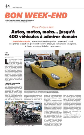Autos, motos, mobs… jusqu’à 400 véhicules à admirer.