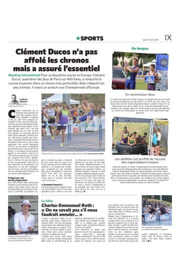 Clément Ducos n’a pas affolé les chronos mais a assuré l’essentiel !