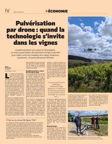 Un drone pulvérisateur contre les maladies de la vigne !