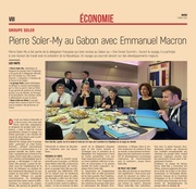 Pierre Soler-My au Gabon avec Emmanuel Macron