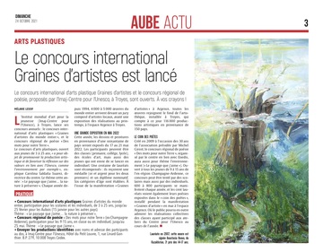 Le concours international Graines d'Artistes est lancé.