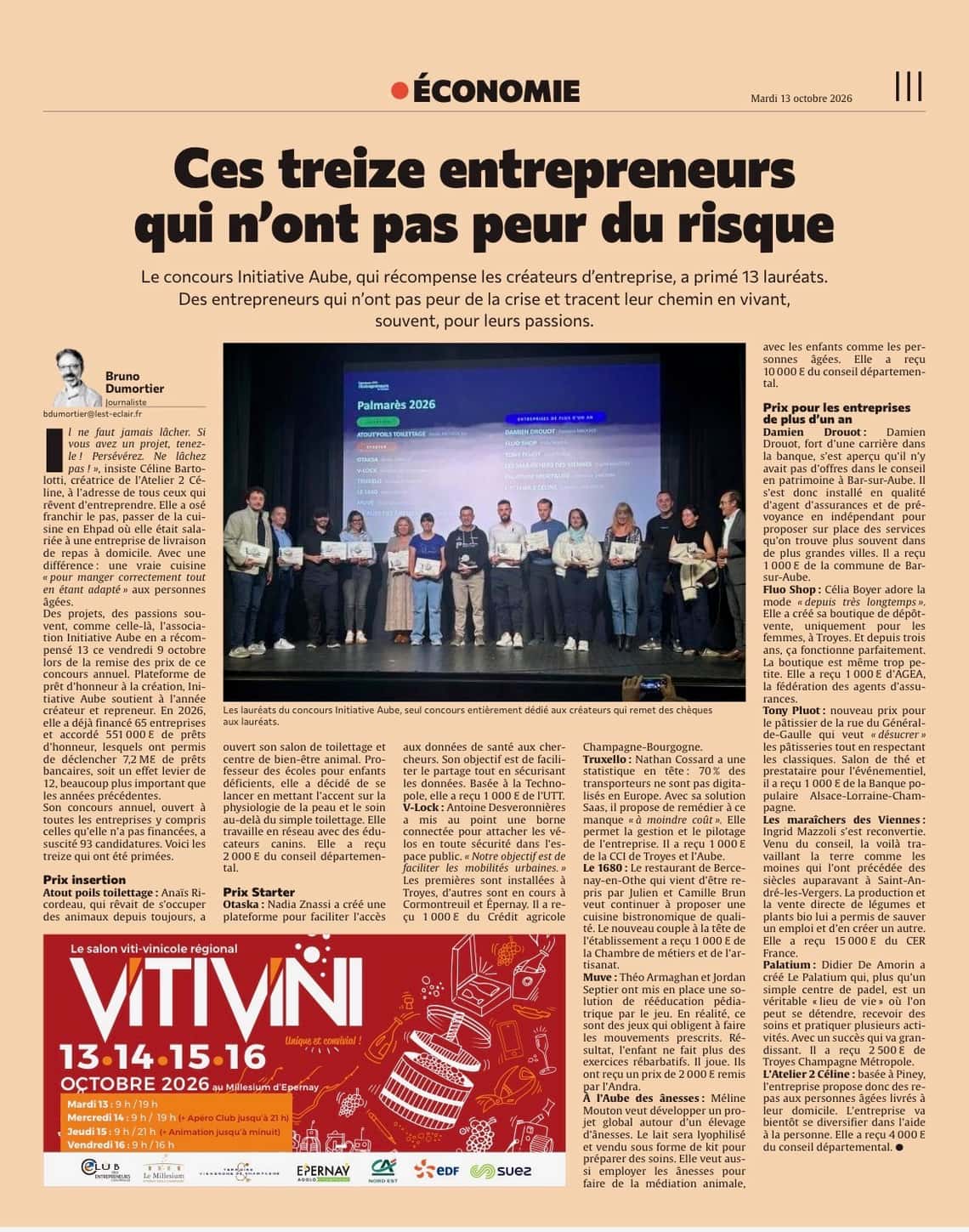 Ces treize entrepreneurs qui n'ont pas peur du risque