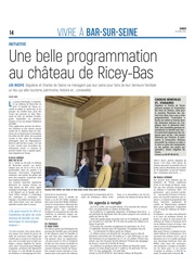 Une belle programmation au château de Riceys-Bas